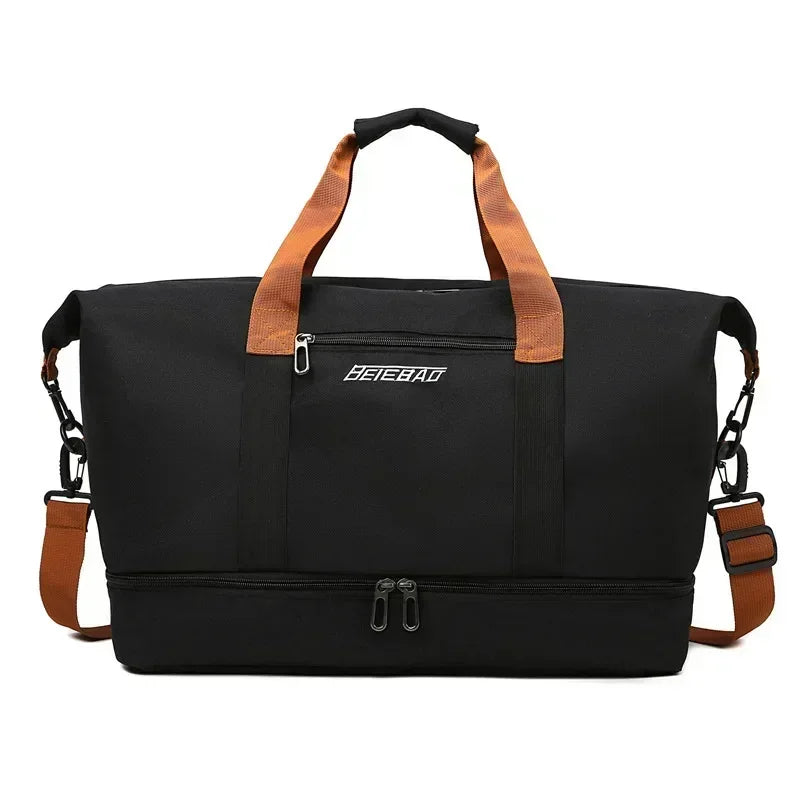 18.4 inches(46cm)Multi-functional yoga fitness bag, dry and wet separation, large-capacity travel bag, hand luggage bag