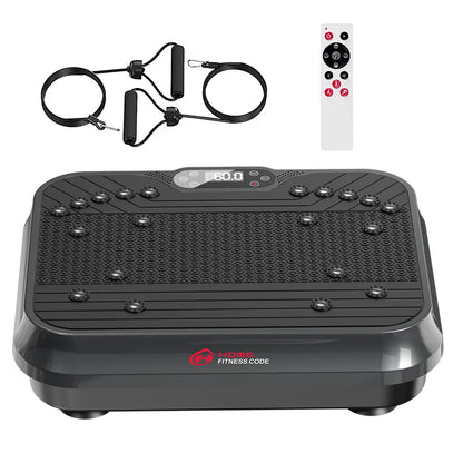 Vibration Plate Exercise Machine 9 Programs 250 Intensity Levels Home Full Body Workout Muscle Building Massager Sports Device