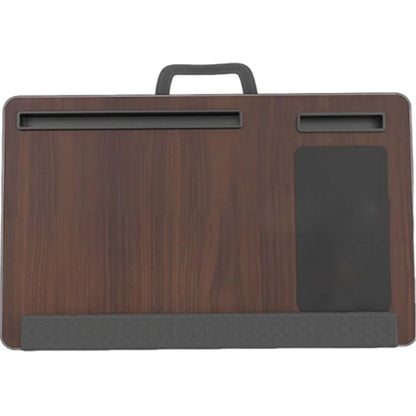 Portable Laptop Desk Multi-purpose Wooden Computer Studying Table With Handle Mouse Pad & Phone Holder For Home Office Travel