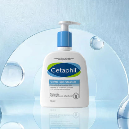 CETAPHIL GENTLE SKIN CLEANSER 473ML,  vitamin B3, B5, hydrating Glycerin, Suitable dry & sensitive skin