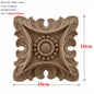RUNBAZEF European Carved Unpainted Retro Mouldings Wood Applique Wood Decal Long Oval Rubber Home Furniture Walls Hot Sale NEW