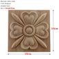 RUNBAZEF European Carved Unpainted Retro Mouldings Wood Applique Wood Decal Long Oval Rubber Home Furniture Walls Hot Sale NEW