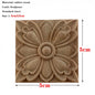 RUNBAZEF European Carved Unpainted Retro Mouldings Wood Applique Wood Decal Long Oval Rubber Home Furniture Walls Hot Sale NEW