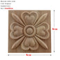 RUNBAZEF European Carved Unpainted Retro Mouldings Wood Applique Wood Decal Long Oval Rubber Home Furniture Walls Hot Sale NEW