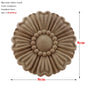 RUNBAZEF European Carved Unpainted Retro Mouldings Wood Applique Wood Decal Long Oval Rubber Home Furniture Walls Hot Sale NEW
