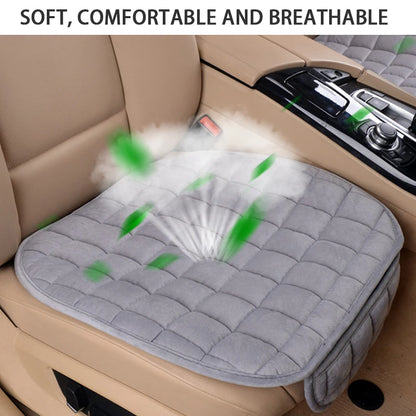 SEAMETAL Plush Car Seat Cover Ultra-Soft Car Seat Cushion Anti Slip Car Seat Protector Mat Universal for Sedan Suv Truck Pick-Up
