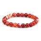Men Energy Beaded Bracelet 8mm Natural Tiger Eye Stone Lava Rock Agates Stretch Bracelets Bangle Women Yoga Healing Jewelry Gift
