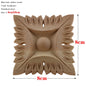 RUNBAZEF European Carved Unpainted Retro Mouldings Wood Applique Wood Decal Long Oval Rubber Home Furniture Walls Hot Sale NEW
