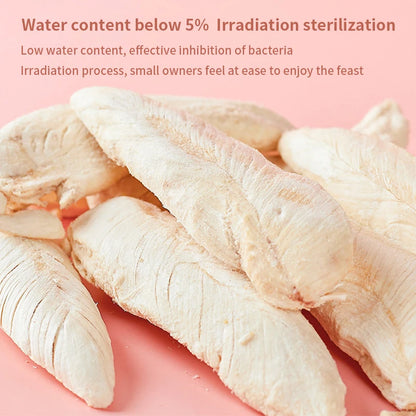 Pet freeze-dried cat snacks freeze-dried chicken duck chicken breast freeze-dried bucket