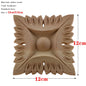 RUNBAZEF European Carved Unpainted Retro Mouldings Wood Applique Wood Decal Long Oval Rubber Home Furniture Walls Hot Sale NEW