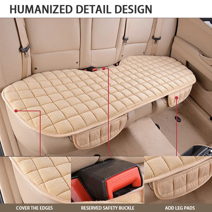 SEAMETAL Plush Car Seat Cover Ultra-Soft Car Seat Cushion Anti Slip Car Seat Protector Mat Universal for Sedan Suv Truck Pick-Up