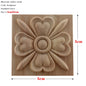 RUNBAZEF European Carved Unpainted Retro Mouldings Wood Applique Wood Decal Long Oval Rubber Home Furniture Walls Hot Sale NEW