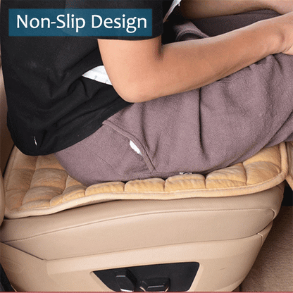 SEAMETAL Plush Car Seat Cover Ultra-Soft Car Seat Cushion Anti Slip Car Seat Protector Mat Universal for Sedan Suv Truck Pick-Up