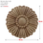 RUNBAZEF European Carved Unpainted Retro Mouldings Wood Applique Wood Decal Long Oval Rubber Home Furniture Walls Hot Sale NEW