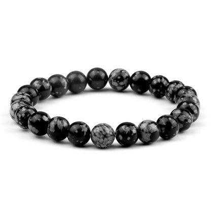 Men Energy Beaded Bracelet 8mm Natural Tiger Eye Stone Lava Rock Agates Stretch Bracelets Bangle Women Yoga Healing Jewelry Gift