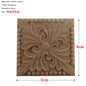 RUNBAZEF European Carved Unpainted Retro Mouldings Wood Applique Wood Decal Long Oval Rubber Home Furniture Walls Hot Sale NEW