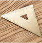 Vintage Brass Straight Ruler For Students Creative Metal Triangle Ruler Protractor Stationery Measuring Tool School Supplies New
