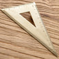 Vintage Brass Straight Ruler For Students Creative Metal Triangle Ruler Protractor Stationery Measuring Tool School Supplies New