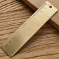 Vintage Brass Straight Ruler For Students Creative Metal Triangle Ruler Protractor Stationery Measuring Tool School Supplies New