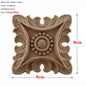 RUNBAZEF European Carved Unpainted Retro Mouldings Wood Applique Wood Decal Long Oval Rubber Home Furniture Walls Hot Sale NEW