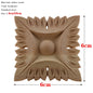 RUNBAZEF European Carved Unpainted Retro Mouldings Wood Applique Wood Decal Long Oval Rubber Home Furniture Walls Hot Sale NEW