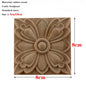 RUNBAZEF European Carved Unpainted Retro Mouldings Wood Applique Wood Decal Long Oval Rubber Home Furniture Walls Hot Sale NEW