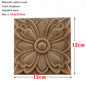 RUNBAZEF European Carved Unpainted Retro Mouldings Wood Applique Wood Decal Long Oval Rubber Home Furniture Walls Hot Sale NEW