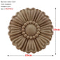 RUNBAZEF European Carved Unpainted Retro Mouldings Wood Applique Wood Decal Long Oval Rubber Home Furniture Walls Hot Sale NEW