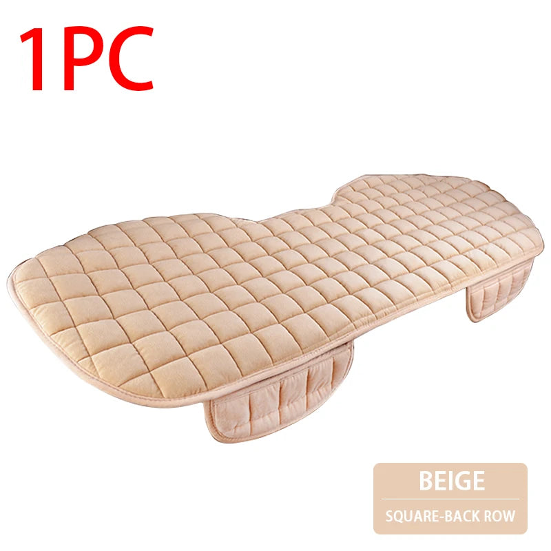 SEAMETAL Plush Car Seat Cover Ultra-Soft Car Seat Cushion Anti Slip Car Seat Protector Mat Universal for Sedan Suv Truck Pick-Up