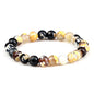 Men Energy Beaded Bracelet 8mm Natural Tiger Eye Stone Lava Rock Agates Stretch Bracelets Bangle Women Yoga Healing Jewelry Gift