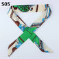 47 Colors Brand Bandana Small Silk Bag Scarf Women Head Hijab Scarf Long Skinny Scarves For Ladies Fashion Headband