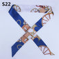47 Colors Brand Bandana Small Silk Bag Scarf Women Head Hijab Scarf Long Skinny Scarves For Ladies Fashion Headband