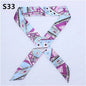 47 Colors Brand Bandana Small Silk Bag Scarf Women Head Hijab Scarf Long Skinny Scarves For Ladies Fashion Headband