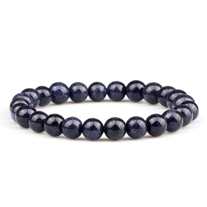 Men Energy Beaded Bracelet 8mm Natural Tiger Eye Stone Lava Rock Agates Stretch Bracelets Bangle Women Yoga Healing Jewelry Gift