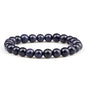 Men Energy Beaded Bracelet 8mm Natural Tiger Eye Stone Lava Rock Agates Stretch Bracelets Bangle Women Yoga Healing Jewelry Gift