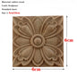 RUNBAZEF European Carved Unpainted Retro Mouldings Wood Applique Wood Decal Long Oval Rubber Home Furniture Walls Hot Sale NEW