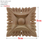 RUNBAZEF European Carved Unpainted Retro Mouldings Wood Applique Wood Decal Long Oval Rubber Home Furniture Walls Hot Sale NEW
