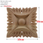 RUNBAZEF European Carved Unpainted Retro Mouldings Wood Applique Wood Decal Long Oval Rubber Home Furniture Walls Hot Sale NEW