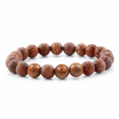 Men Energy Beaded Bracelet 8mm Natural Tiger Eye Stone Lava Rock Agates Stretch Bracelets Bangle Women Yoga Healing Jewelry Gift