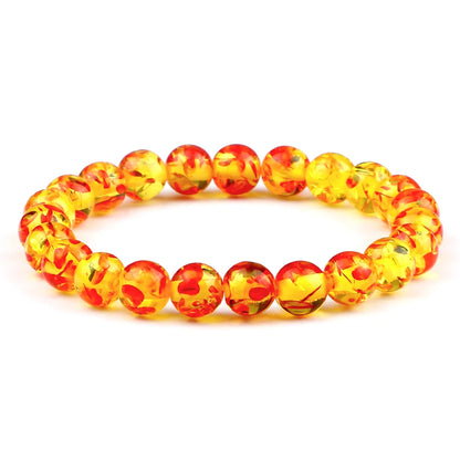Men Energy Beaded Bracelet 8mm Natural Tiger Eye Stone Lava Rock Agates Stretch Bracelets Bangle Women Yoga Healing Jewelry Gift