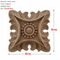 RUNBAZEF European Carved Unpainted Retro Mouldings Wood Applique Wood Decal Long Oval Rubber Home Furniture Walls Hot Sale NEW