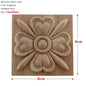 RUNBAZEF European Carved Unpainted Retro Mouldings Wood Applique Wood Decal Long Oval Rubber Home Furniture Walls Hot Sale NEW