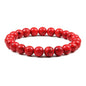 Men Energy Beaded Bracelet 8mm Natural Tiger Eye Stone Lava Rock Agates Stretch Bracelets Bangle Women Yoga Healing Jewelry Gift