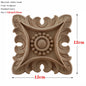 RUNBAZEF European Carved Unpainted Retro Mouldings Wood Applique Wood Decal Long Oval Rubber Home Furniture Walls Hot Sale NEW