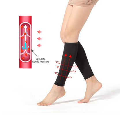 1pair Prevent Calf Varicose Veins Compression Socks Calf Sleeves Elastic Nursing Medical Pressure Treat Varicose Leg Slim Socks