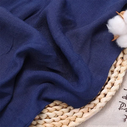 Solid Color Soft Cotton And Linen Fabric With Pleated Texture Breathable Fabric Sewn Shirt And Dress DIY Home Textile Fabric