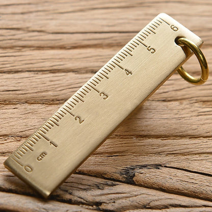 Vintage Brass Straight Ruler For Students Creative Metal Triangle Ruler Protractor Stationery Measuring Tool School Supplies New