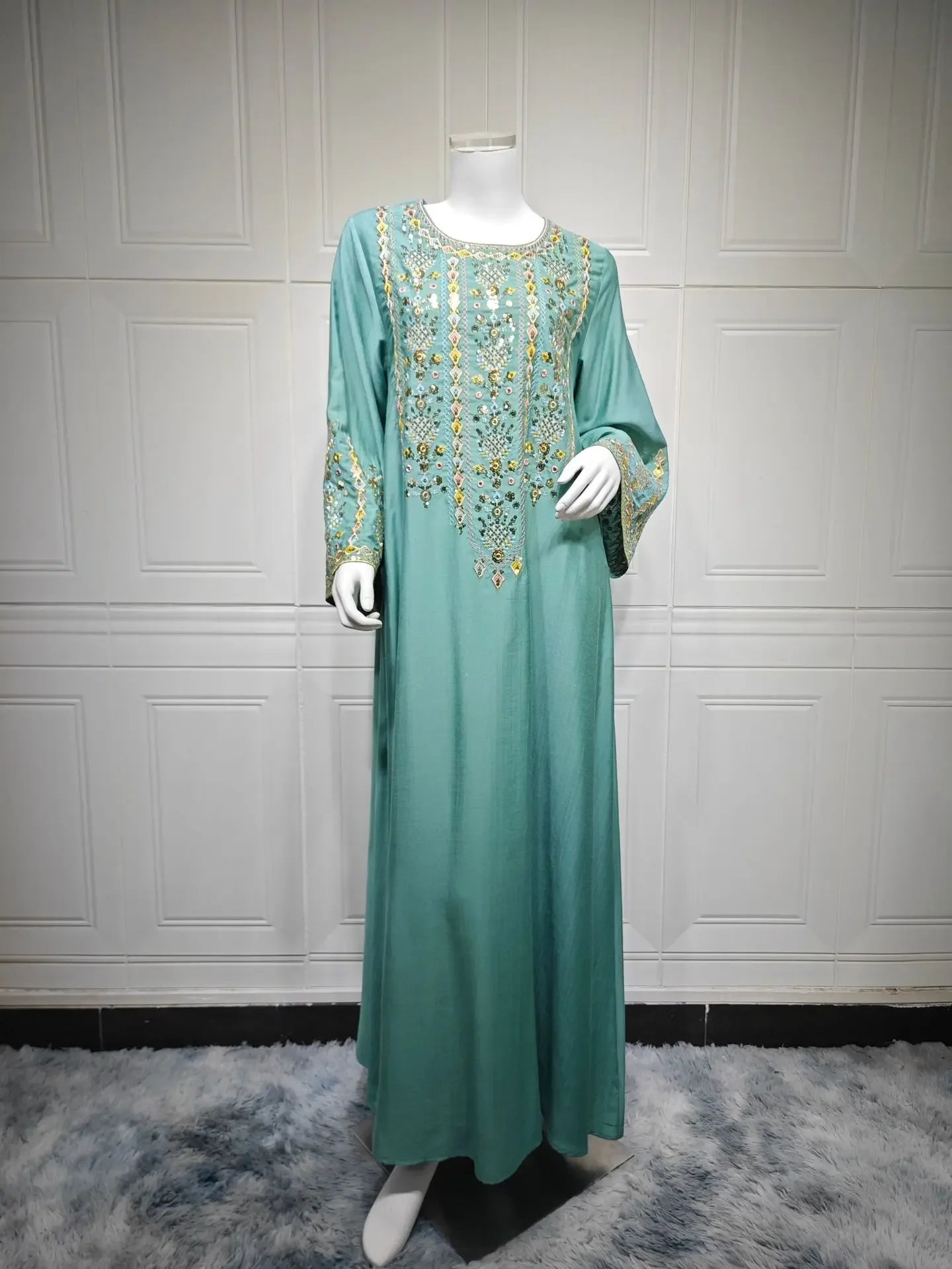 Women Jalabiya Dubai Dress Abaya Eid Ramadan Party Gorgeous Long Dresses Muslim Embroidery Vestidos Largos Robe Saudi Arab 2026