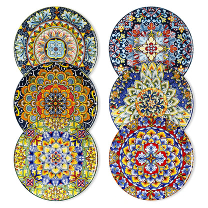 vancasso 6/12 Piece Porcelain Dinner Plates Crockery Breakfast Plate Set Scratch Resistant Flat Plates Dinnerware Set for 6