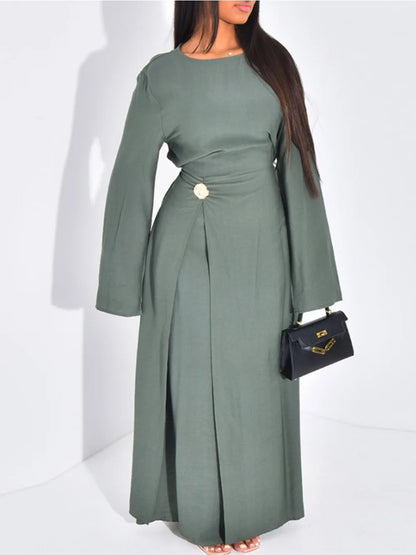 Eid Women Dress Muslim Solid Modest Abaya Dubai Vestidos Largos Long Dresses Kaftan Arab Robe Party Caftan Jalabiya Ramadan 2025